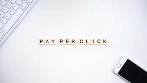 Pay-Per-Click words on a table